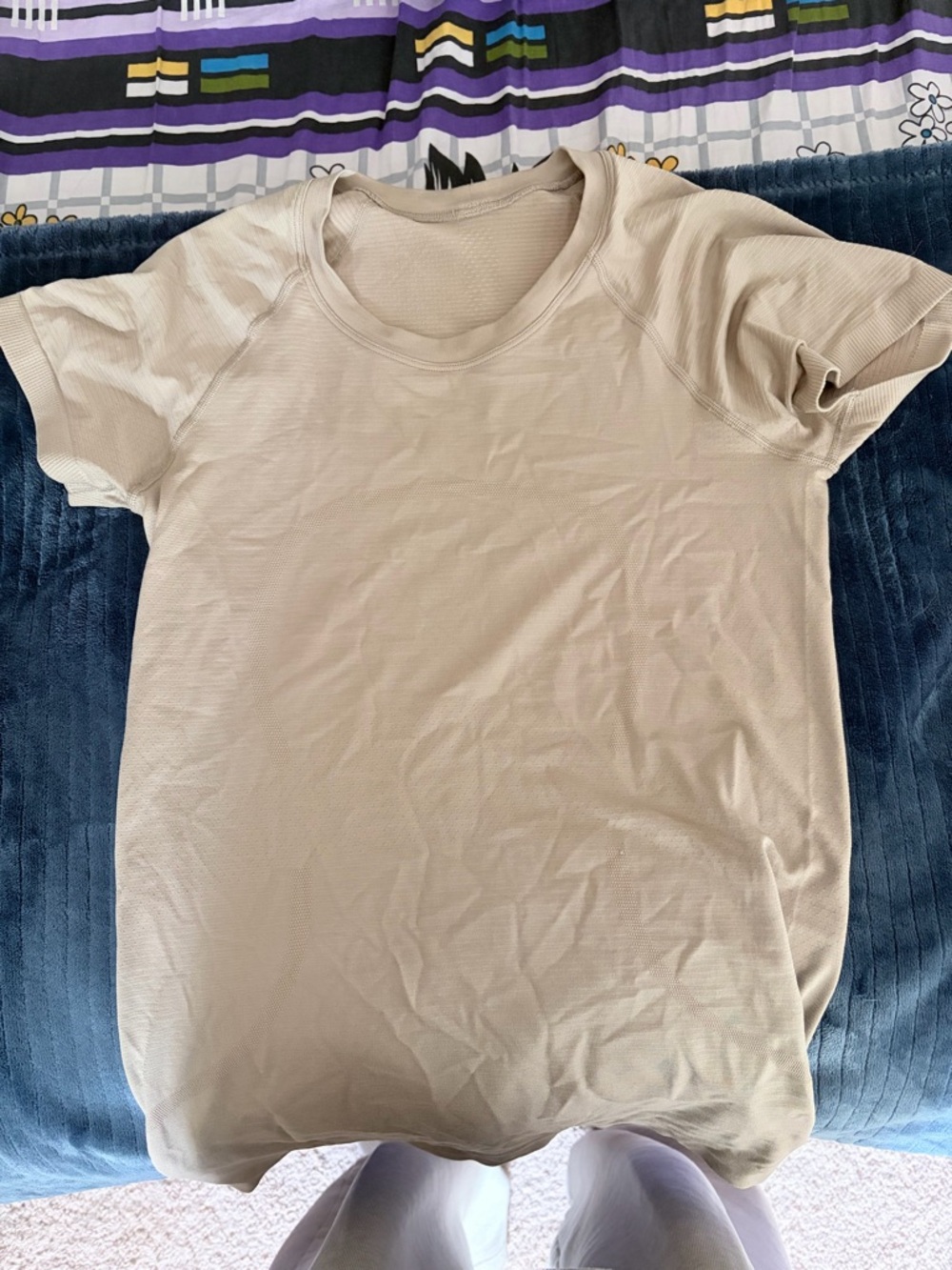 lululemon athletica Short Sleeve Crewneck Tee in Light Beige